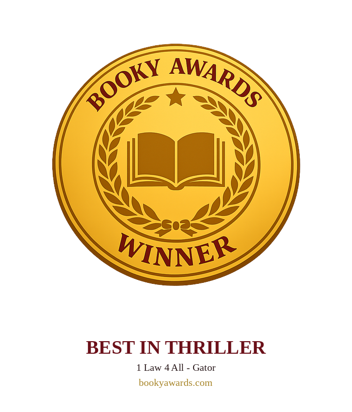 BookyAwards winner - Best in Thriller Booky