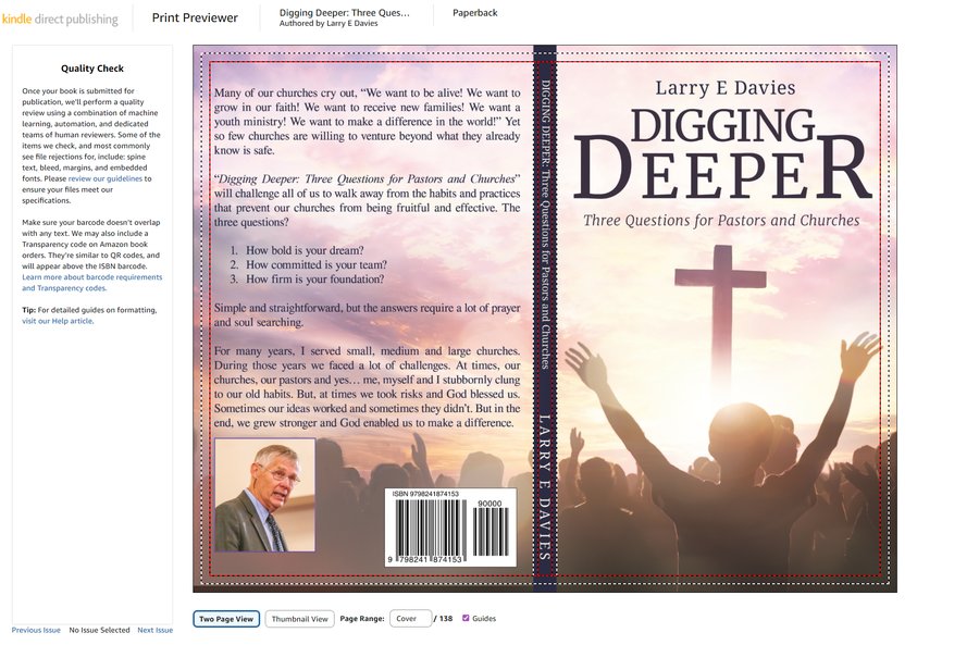 Digging Deeper: Three Questions for Pastors and Churches cover