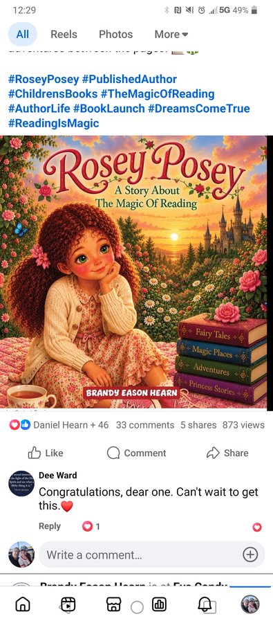 Rosey Posey A Story About The Magic Of Reading cover