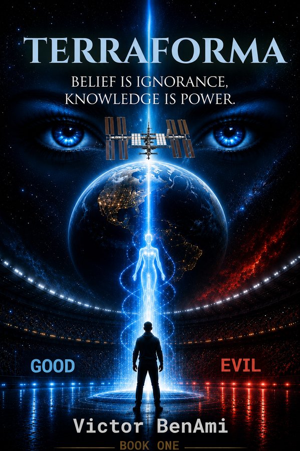 Terraforma, Belief is ignorance, knowledge is power. cover
